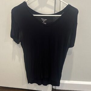 Nine West Black Short Sleeve Tee